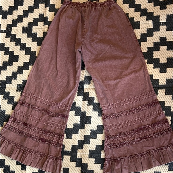 EUC FP One Arabella Elegant Wide Leg Pants - in Mocha Mauve (Pockets) - Picture 5 of 9